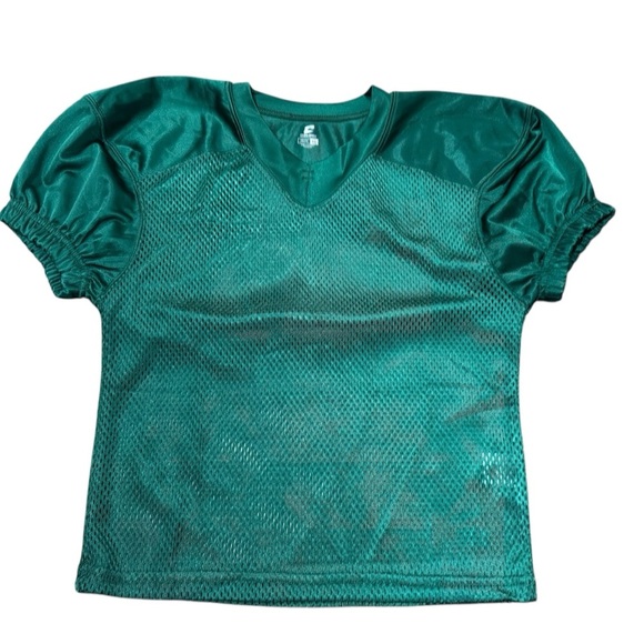 Champro Green Mesh Athletic Practice Football Jersey Size Child Youth XL - Picture 1 of 8